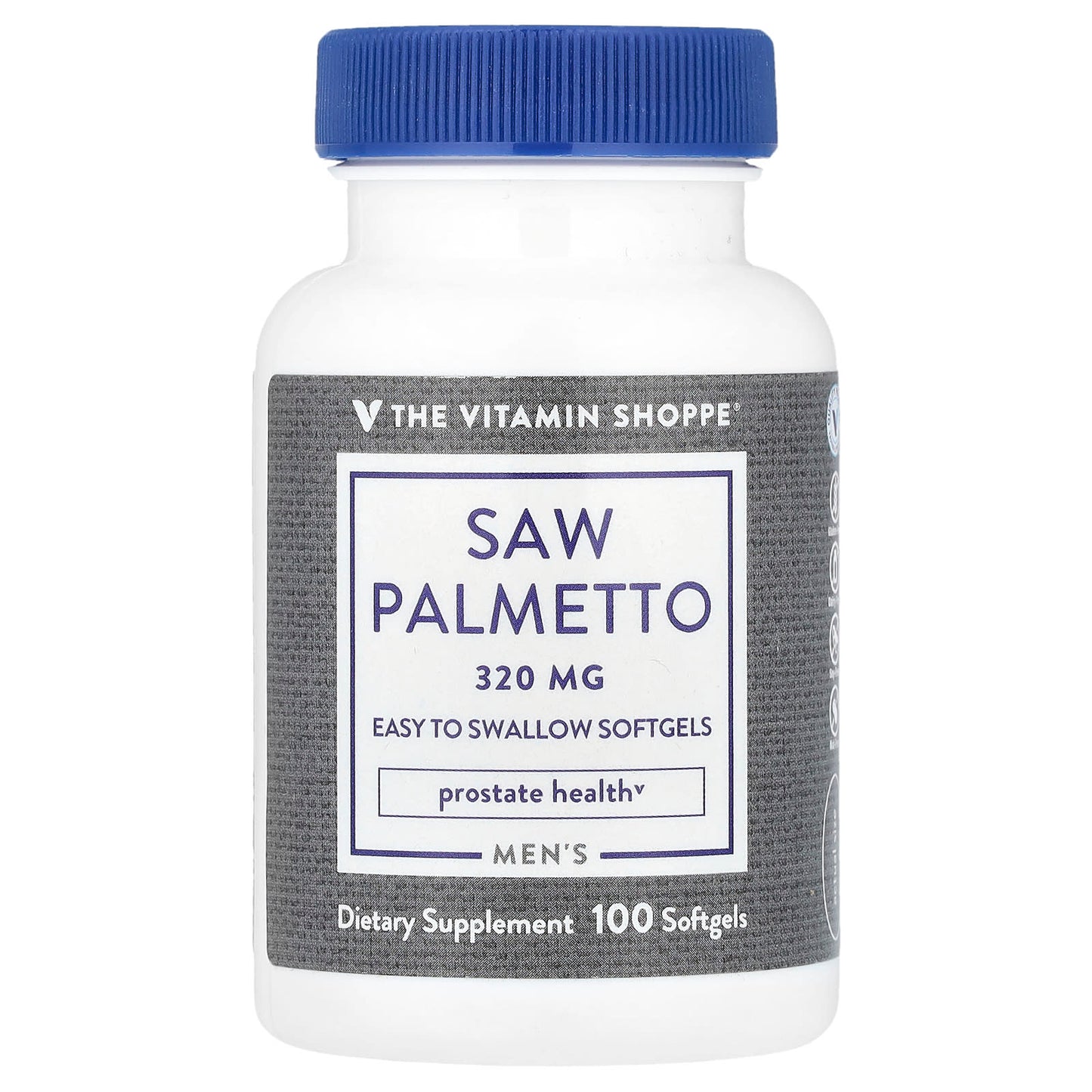 The Vitamin Shoppe, Men's Saw Palmetto, 320 mg, 100 Softgels - Image 1