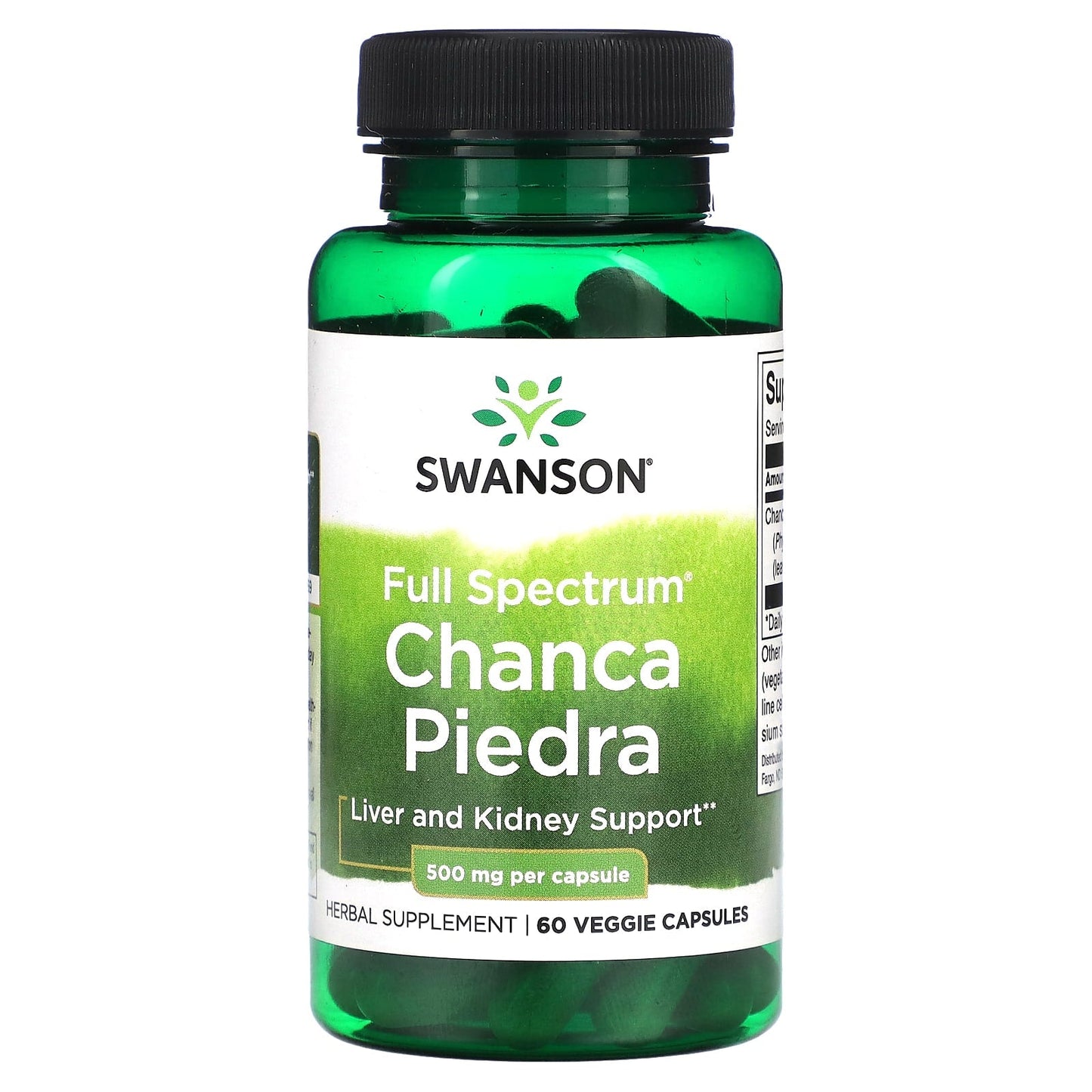 Swanson, Full Spectrum Chanca Piedra, 500 mg, 60 Veggie Capsules - Image 1