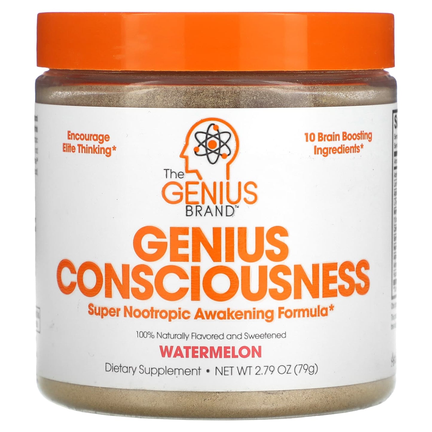 The Genius Brand, Genius Consciousness, Watermelon, 2.79 oz (79 g) - Image 1