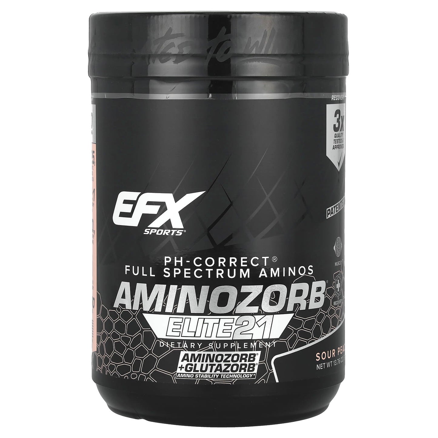 EFX Sports AminoZorb Elite 21 Sour Peach 13.76 oz - Image 1
