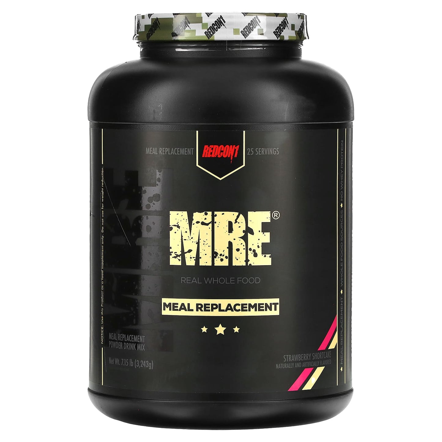 Redcon1, MRE, Meal Replacement, Strawberry Shortcake, 7.15 lb (3,243 g) - Image 1