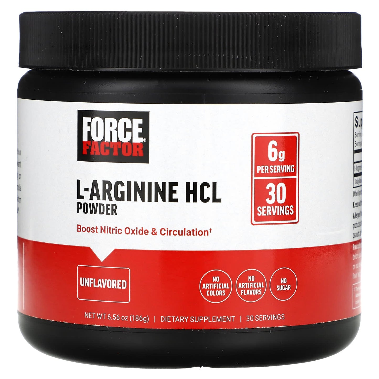 Unlock Improved Circulation with Force Factor L-Arginine HCL Powder - Image 1
