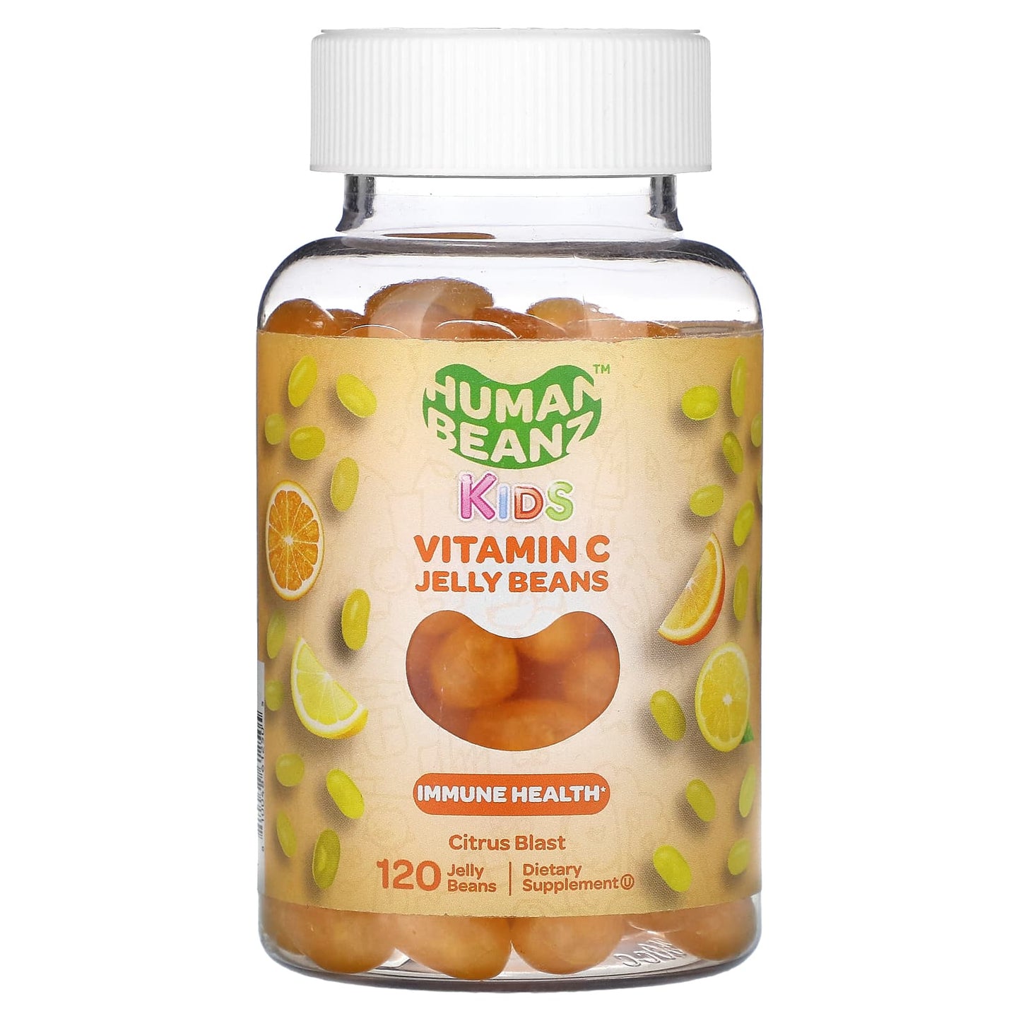 Boost Kids' Immune Health with Citrus Blast Vitamin C Jelly Beans | Human Beanz - Image 1