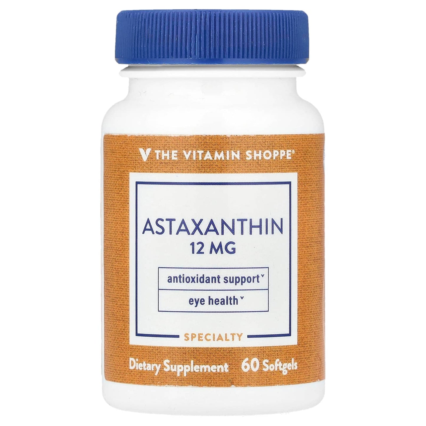 The Vitamin Shoppe, Astaxanthin, 12 mg, 60 Softgels - Image 1