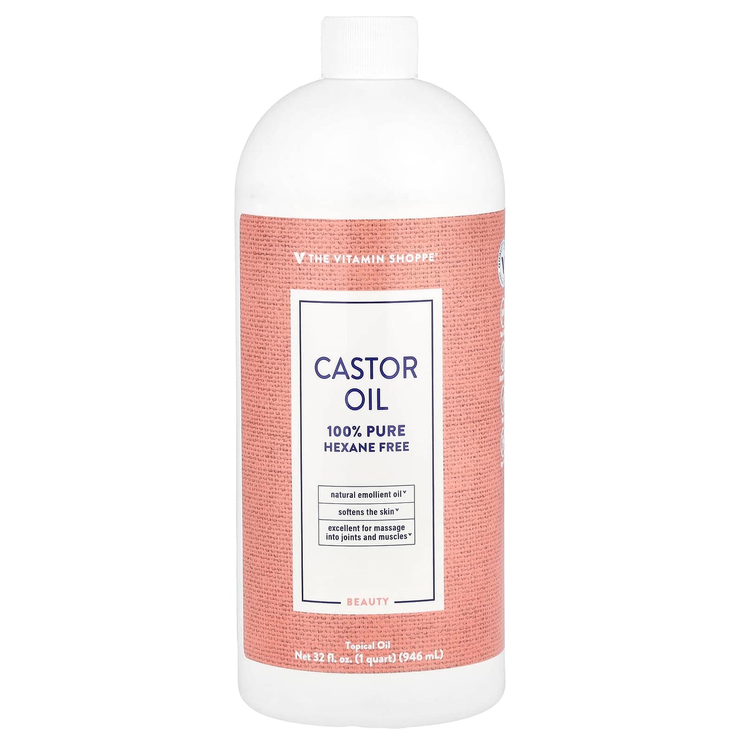 The Vitamin Shoppe, Castor Oil, 32 fl oz (946 ml) - Image 1