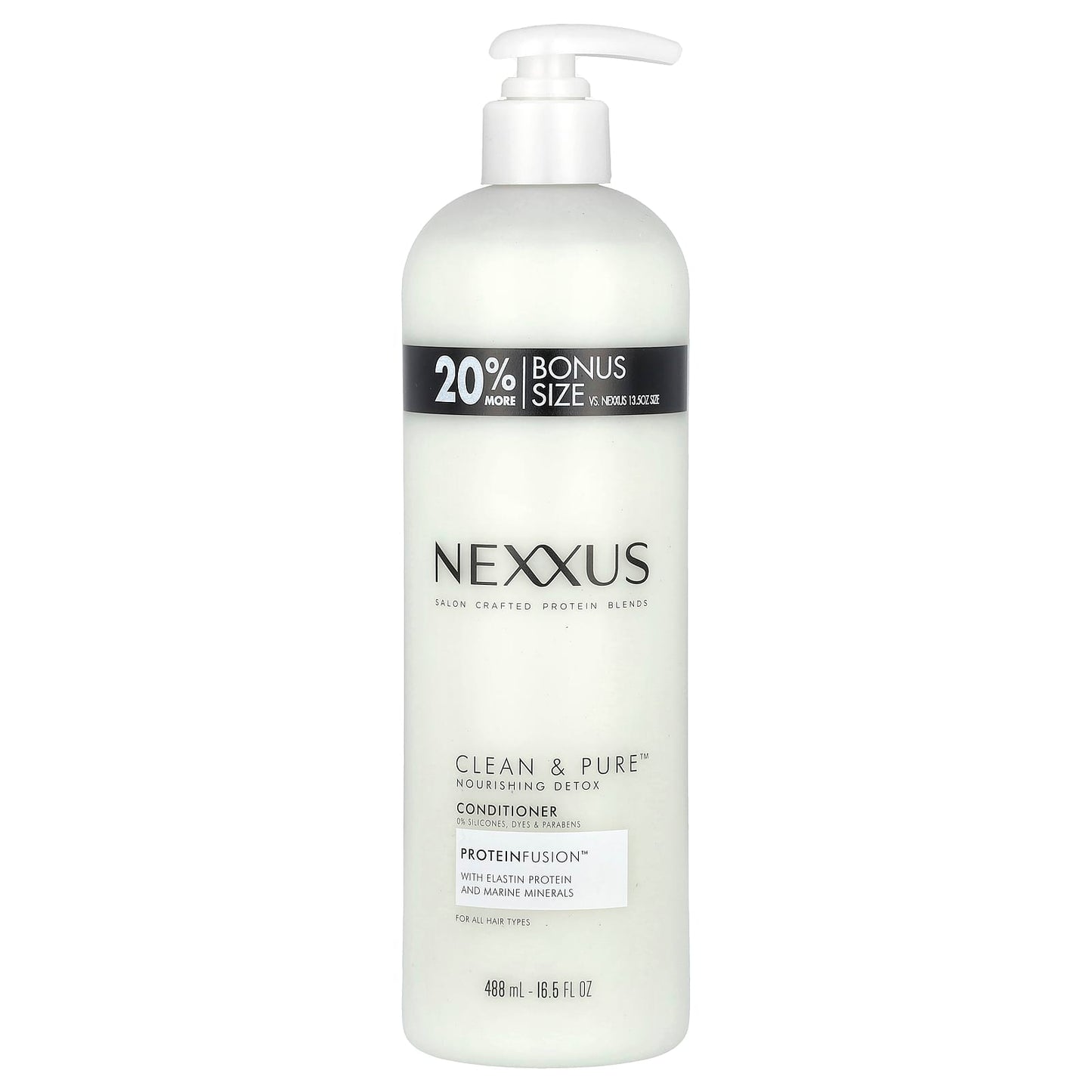 Nexxus, Clean & Pure™, Nourishing Detox Conditioner, All Hair Types, 16.5 fl oz (488 ml) - Image 1