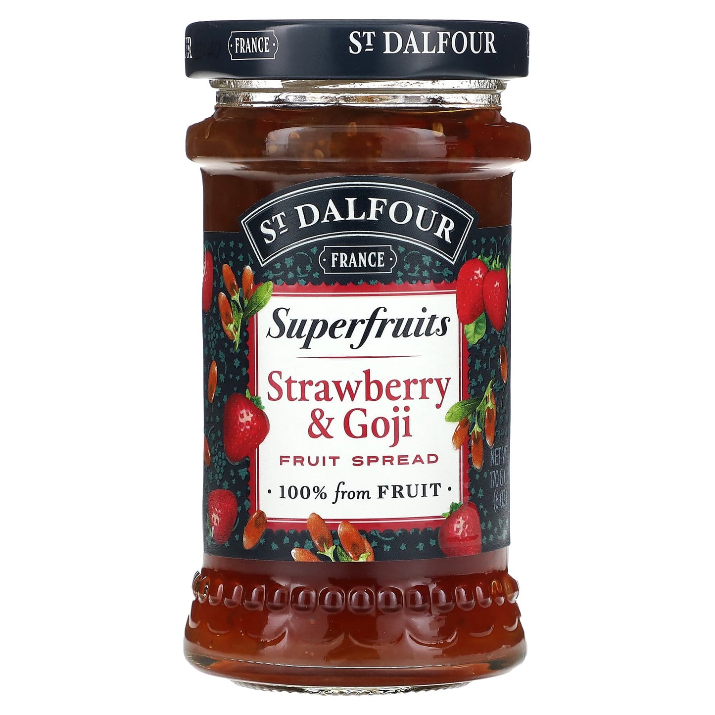 St. Dalfour, Superfruits, Fruit Spread, Strawberry & Goji , 6 oz (170 g) - Image 1