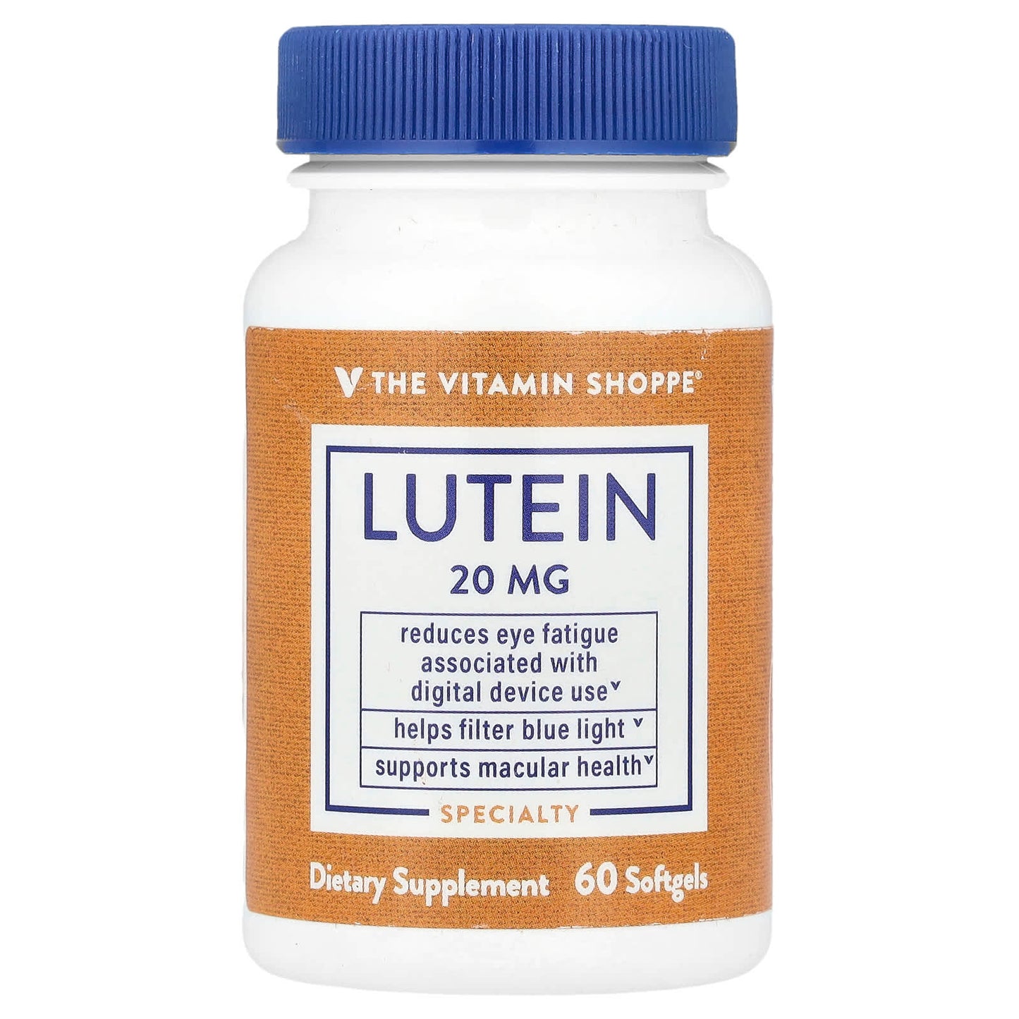 The Vitamin Shoppe, Lutein, 20 mg, 60 Softgels - Image 1