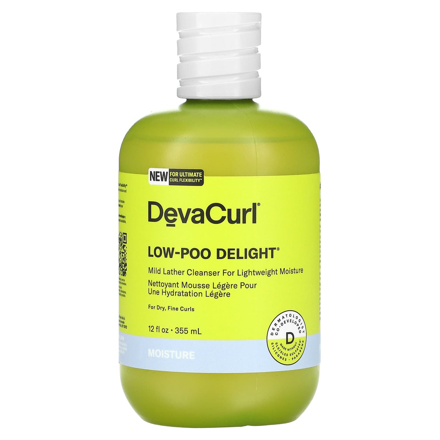 DevaCurl Low-Poo Delight Mild Lather Cleanser for Dry Fine Curls - Image 1