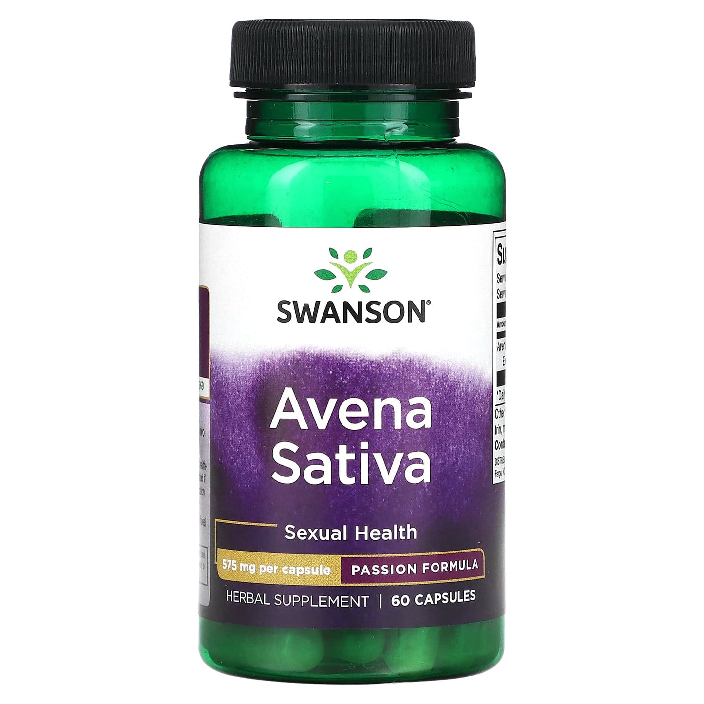 Swanson, Avena Sativa, 575 mg, 60 Capsules - Image 1