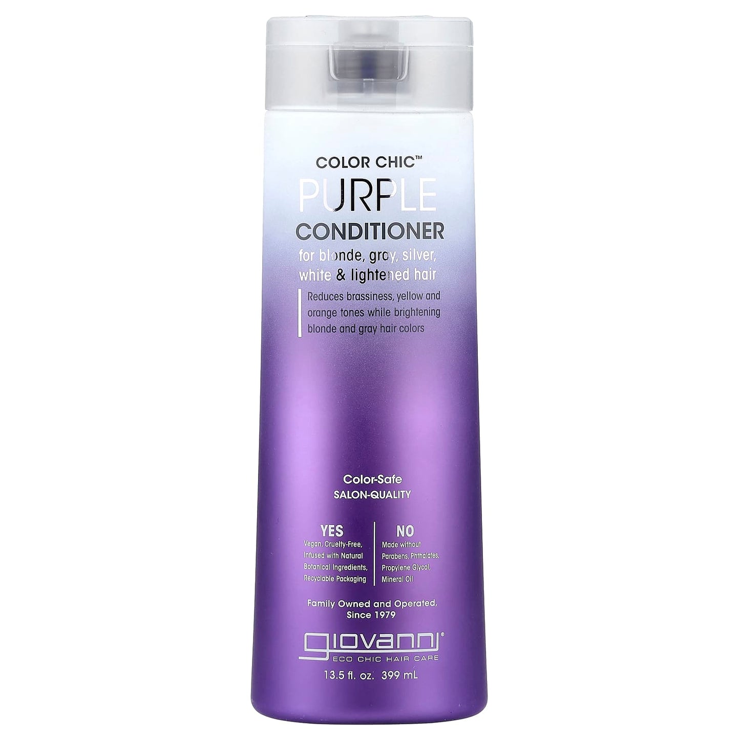 Giovanni Purple Conditioner for Blonde, Gray, and Silver Hair - 13.5 fl oz - Image 1