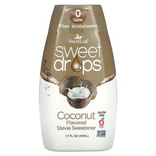 Zero-Calorie Stevia Sweetener Drops by SweetLeaf Stevia, Coconut Flavor, 50ml