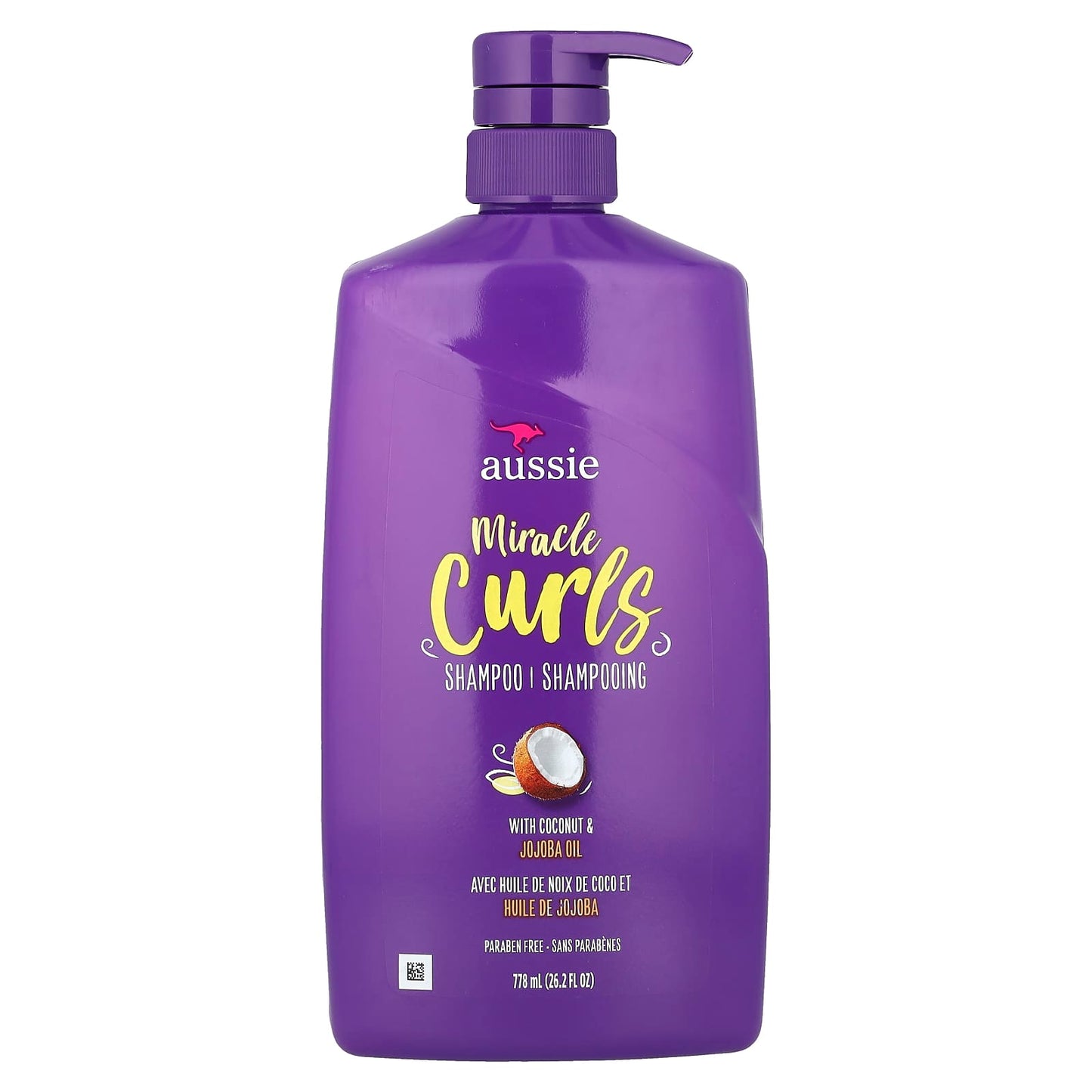 Aussie Miracle Curls Shampoo with Coconut and Jojoba Oil 26.2 fl oz - Image 1
