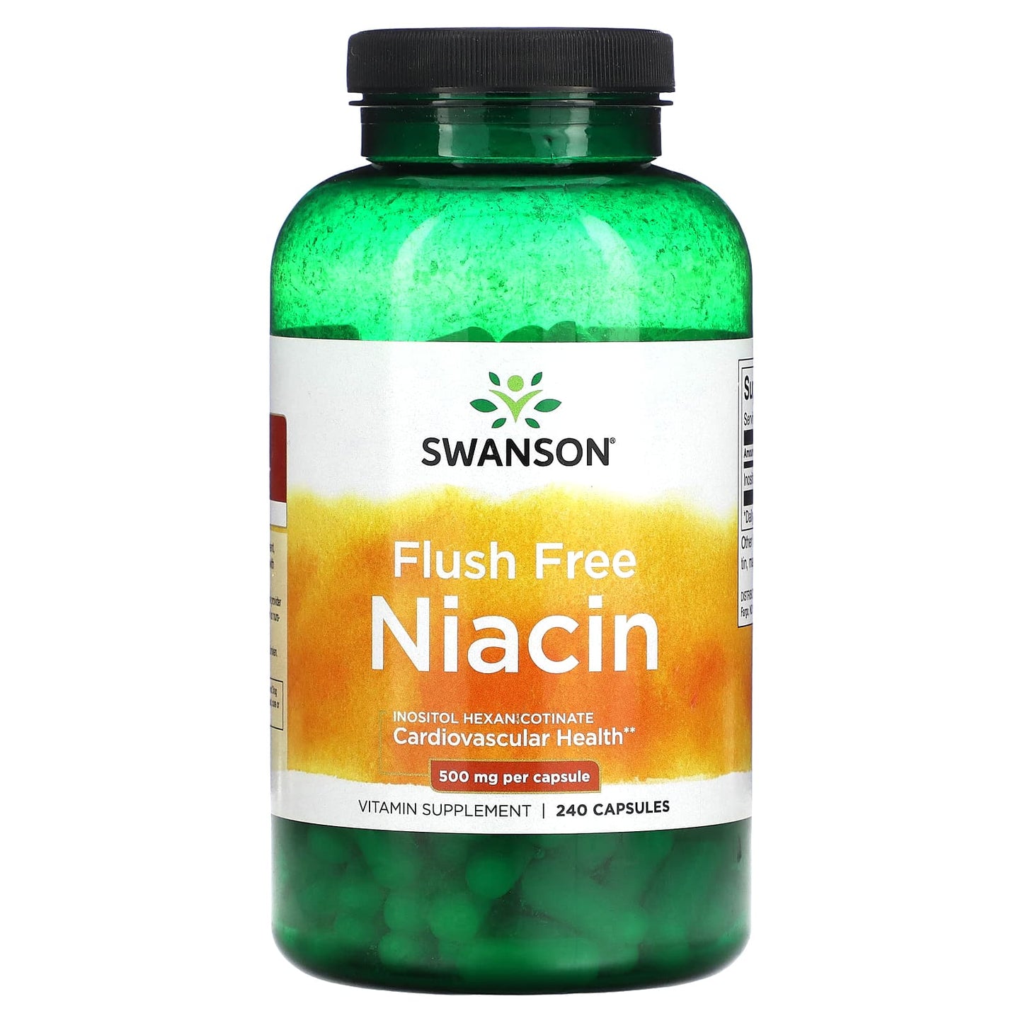 Swanson, Flush Free Niacin, 500 mg, 240 Capsules - Image 1