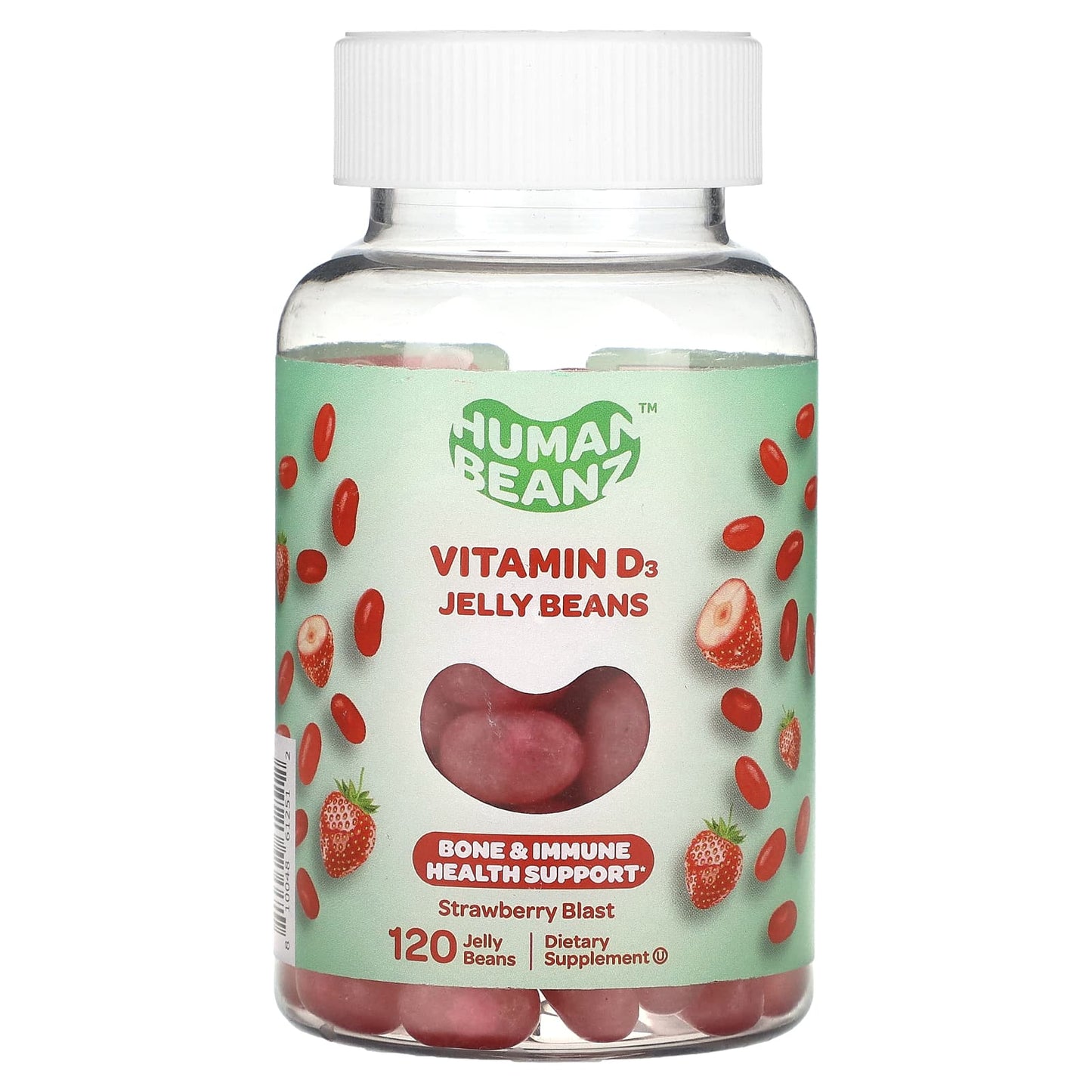 Vitamin D3 Jelly Beans for Adults - Strawberry Blast Flavor - Image 1