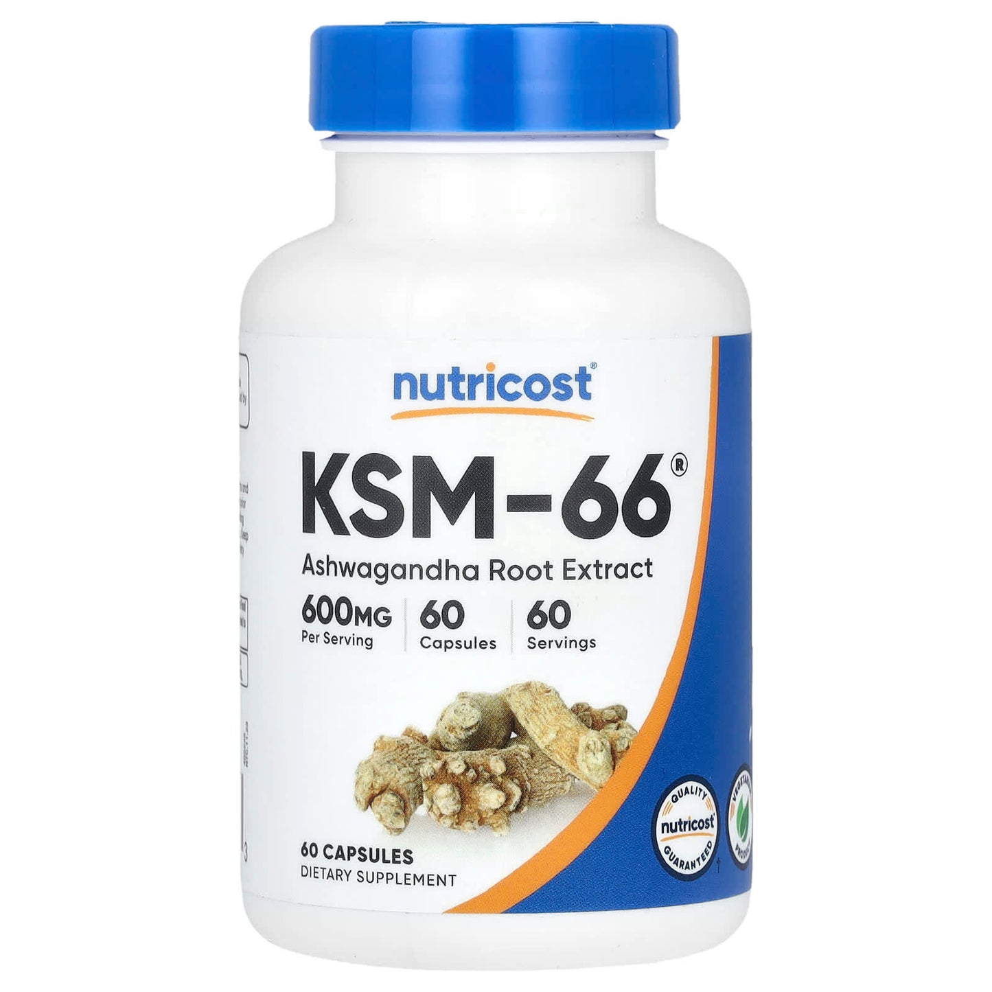 Nutricost, KSM-66, Ashwagandha Root Extract, 600 mg, 60 Capsules - Image 1