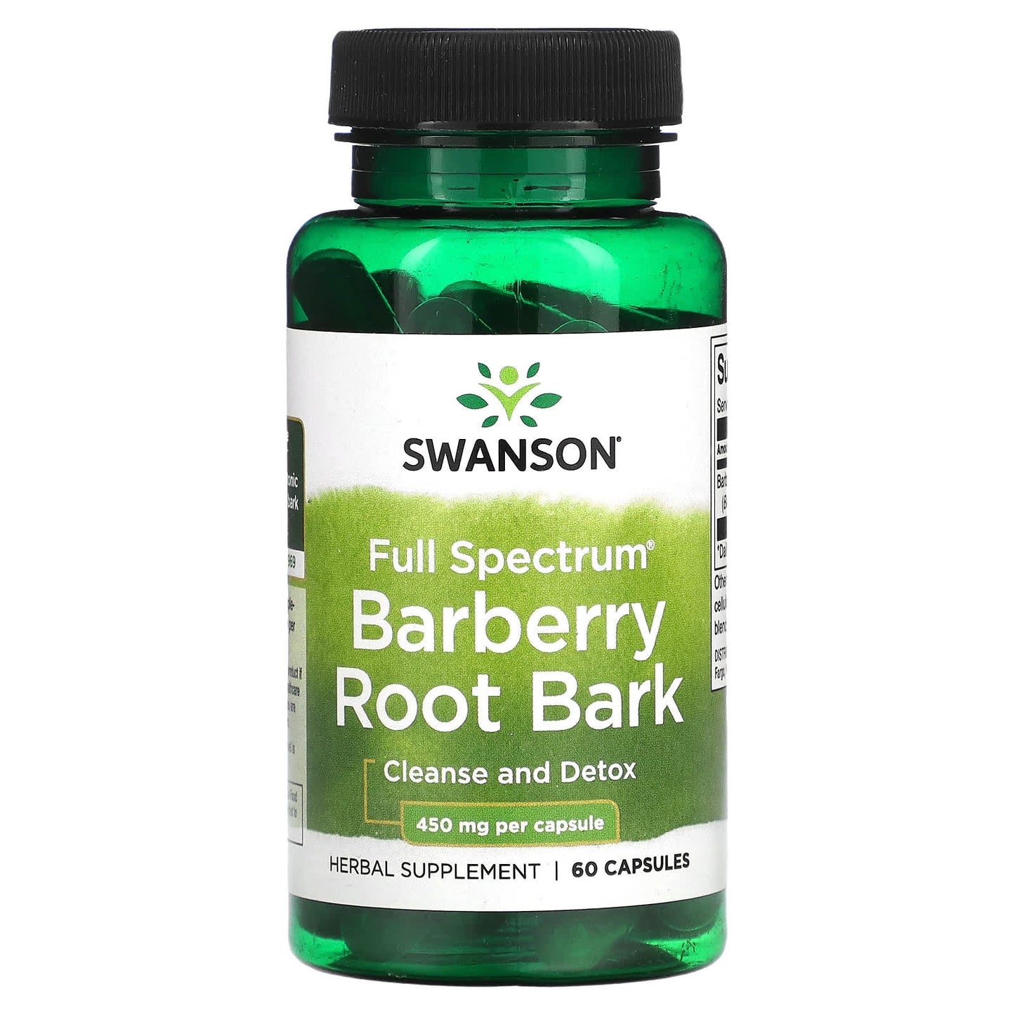 Swanson, Full Spectrum Barberry Root Bark, 450 mg, 60 Capsules - Image 1