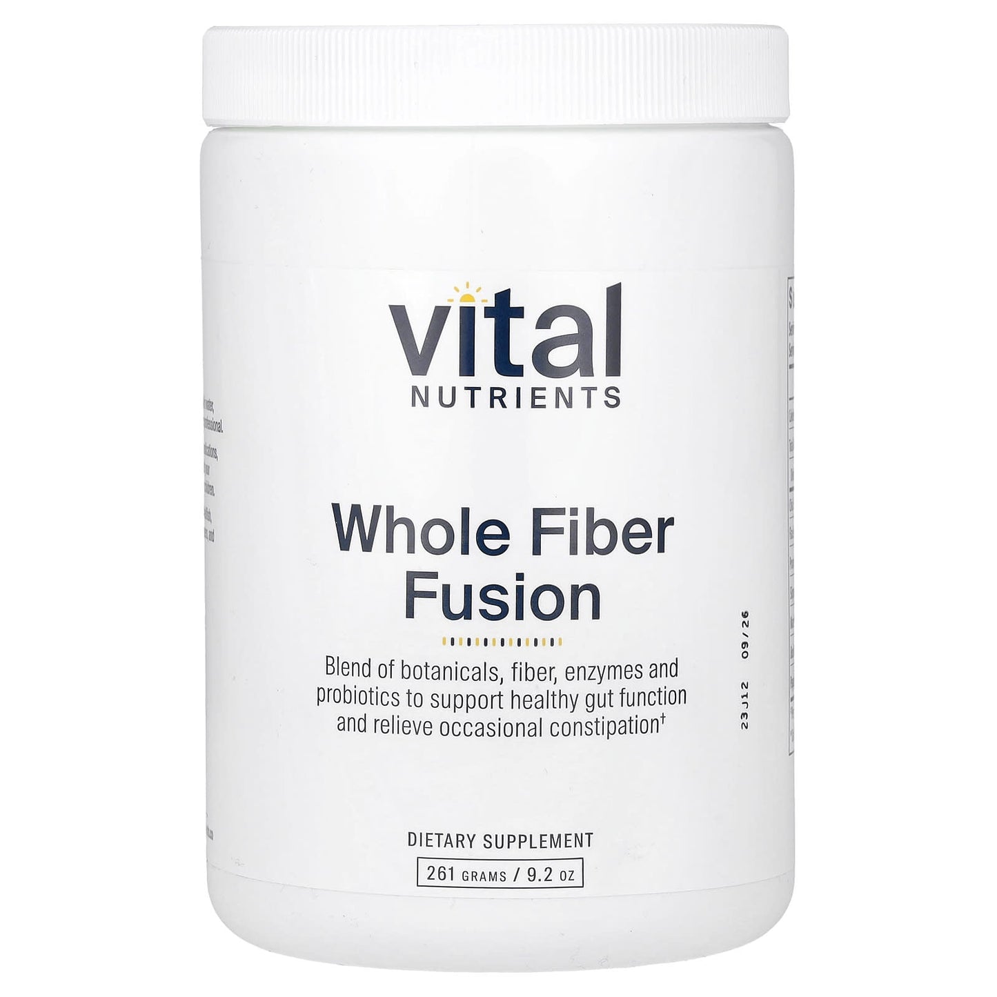 Vital Nutrients, Whole Fiber Fusion, 9.2 oz (261 g) - Image 1