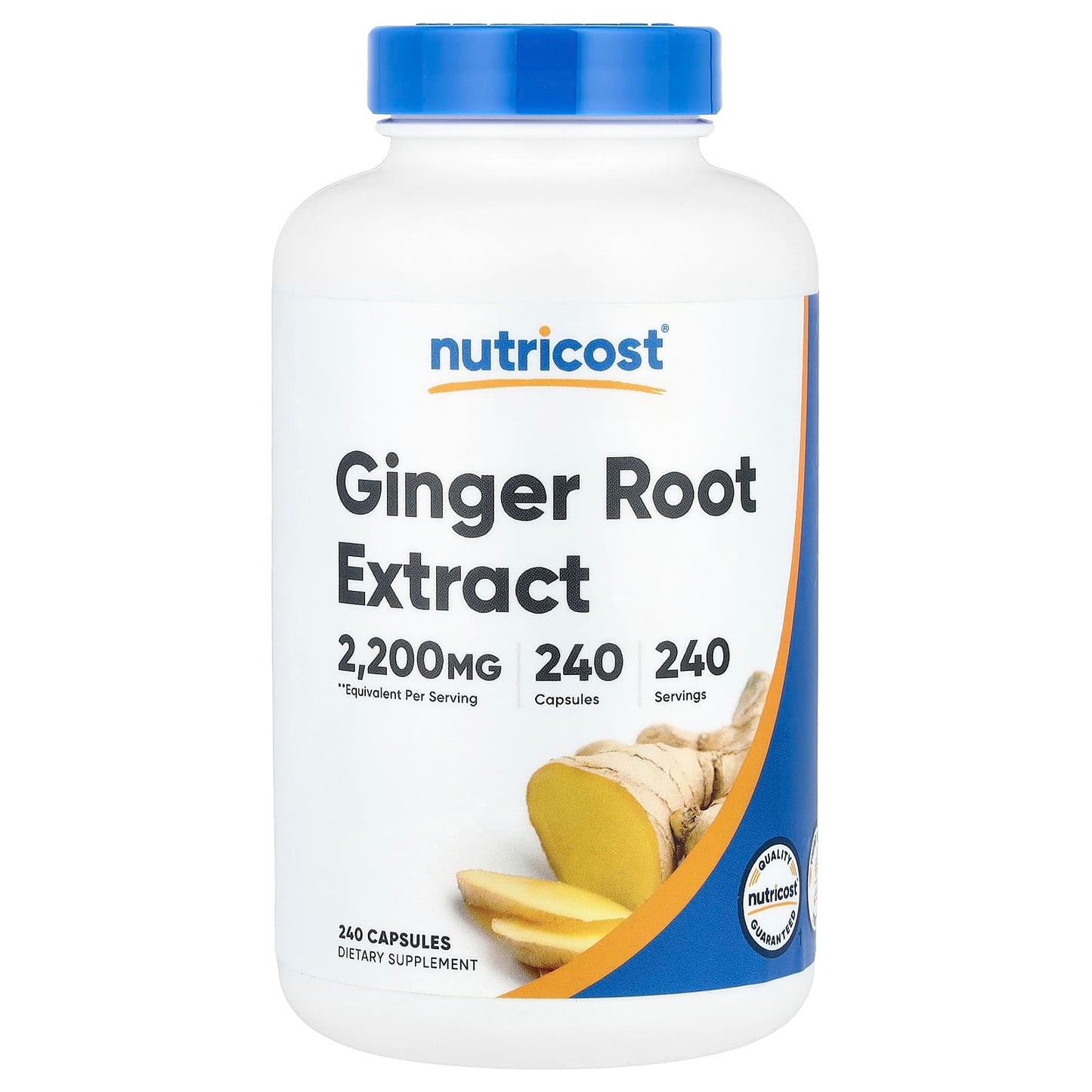 Nutricost, Ginger Root Extract , 2,200 mg, 240 Capsules - Image 1