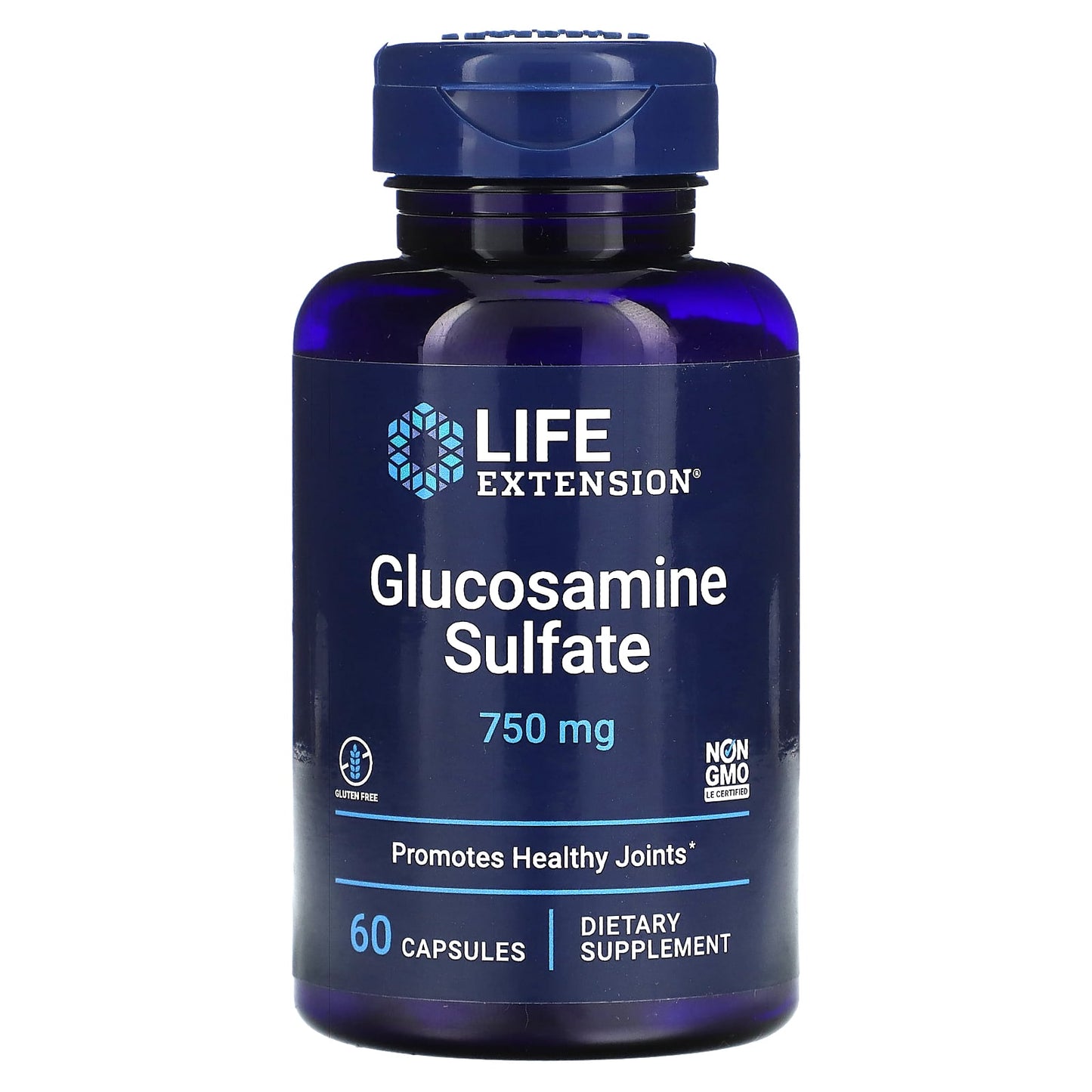 Life Extension, Glucosamine Sulfate, 60 Capsules - Image 1