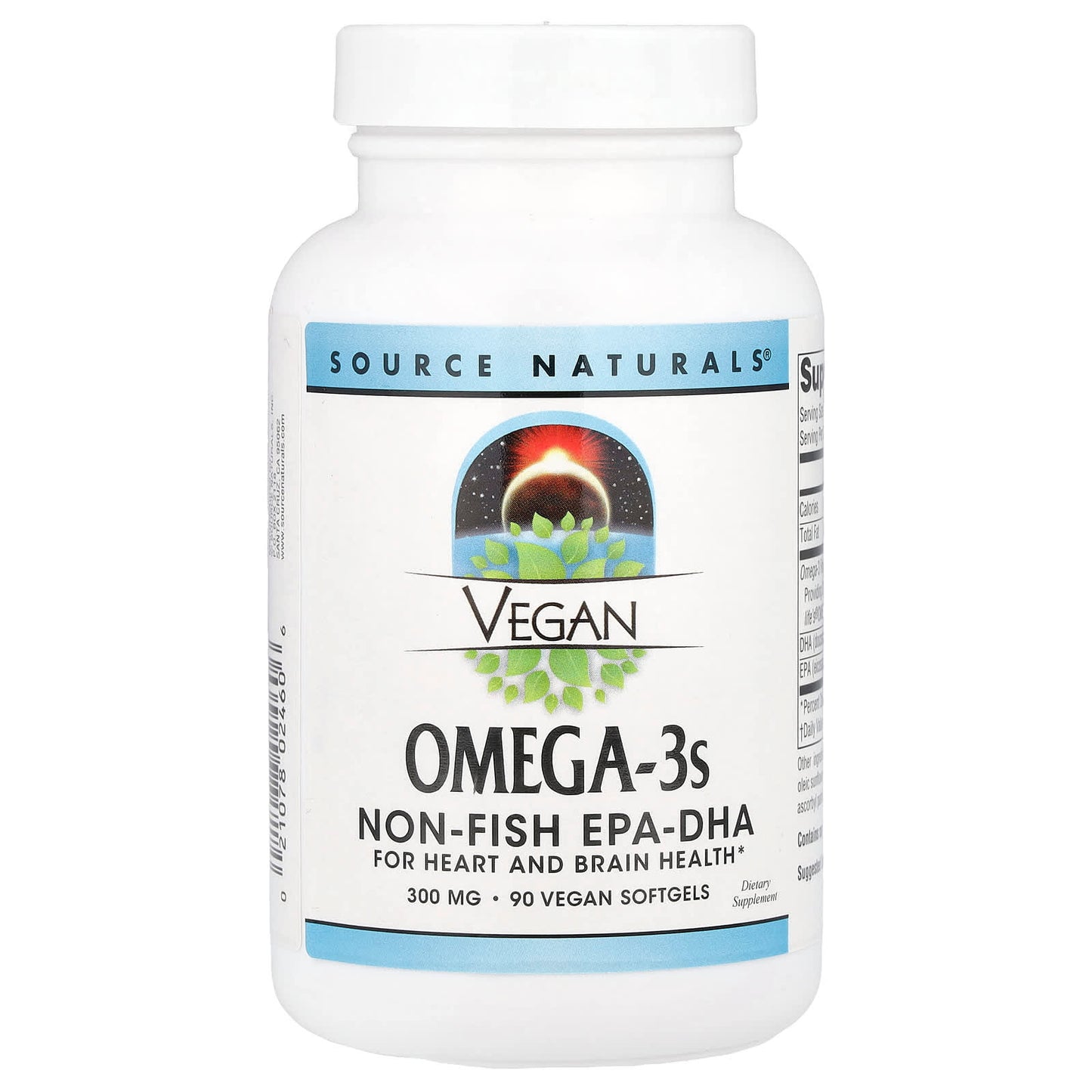 Source Naturals, Vegan Omega-3s, 300 mg , 90 Vegan Softgels - Image 1