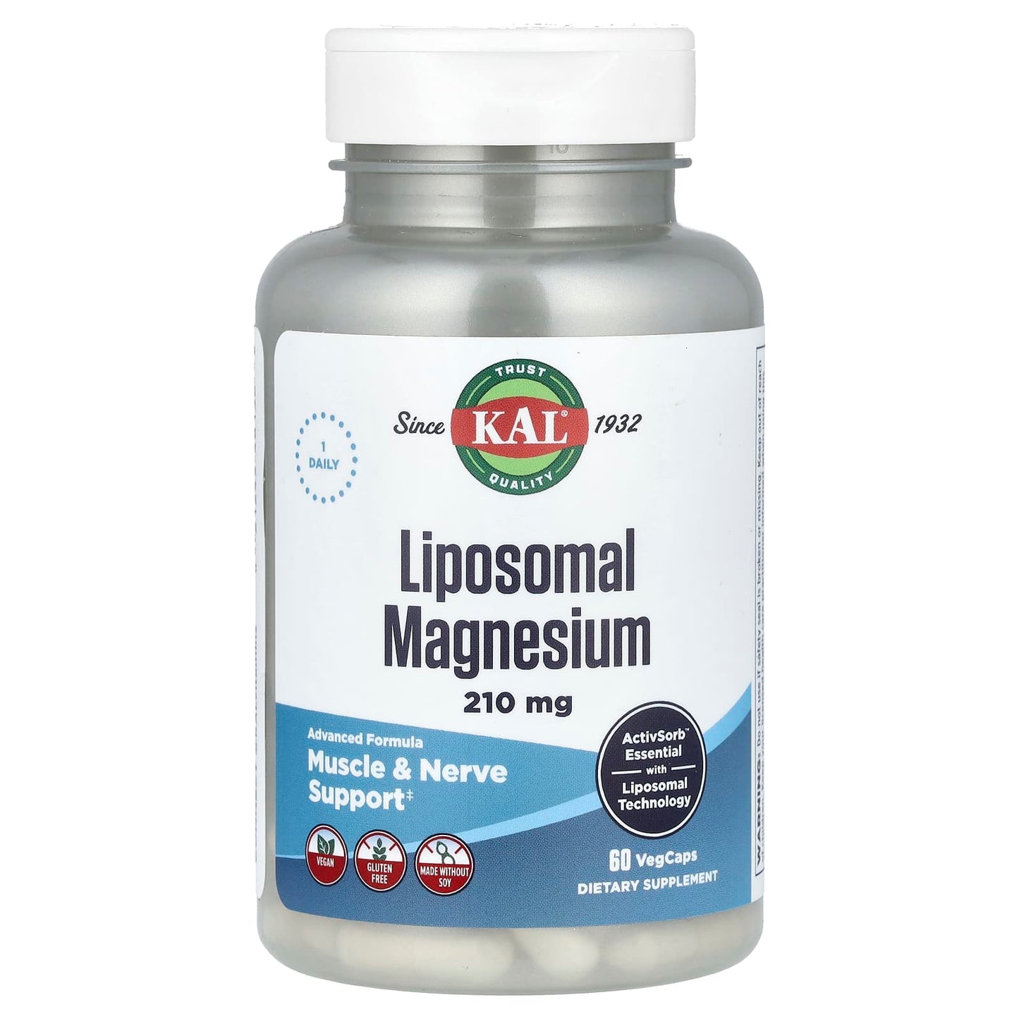 KAL Liposomal Magnesium Supplements for Muscle & Nerve Support - Image 1