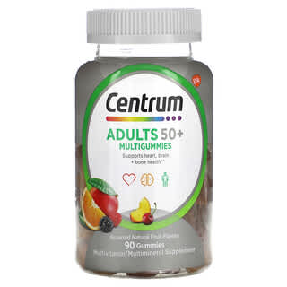 Centrum Adults 50+ Multigummies for Heart, Brain & Bone Health