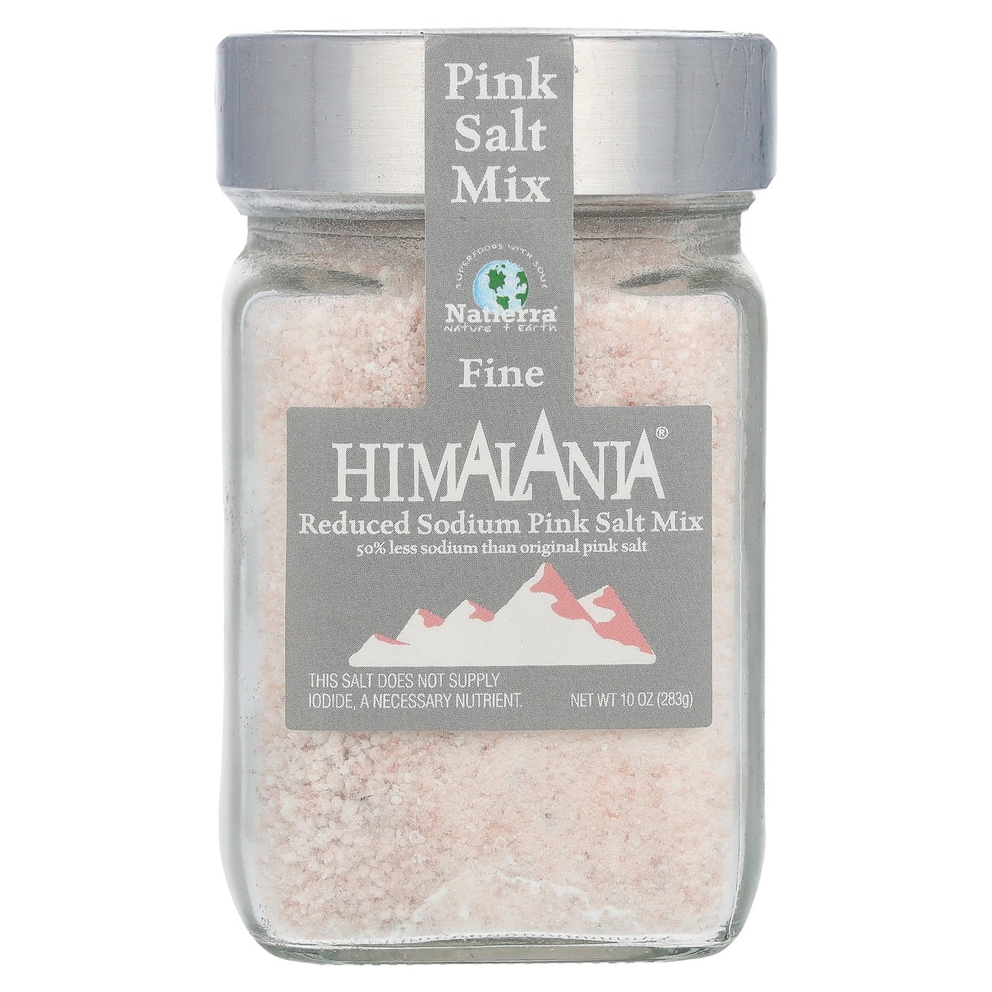 Himalania Reduced Sodium Pink Salt Mix, Fine, Refillable - 10 oz (283g) - Image 1