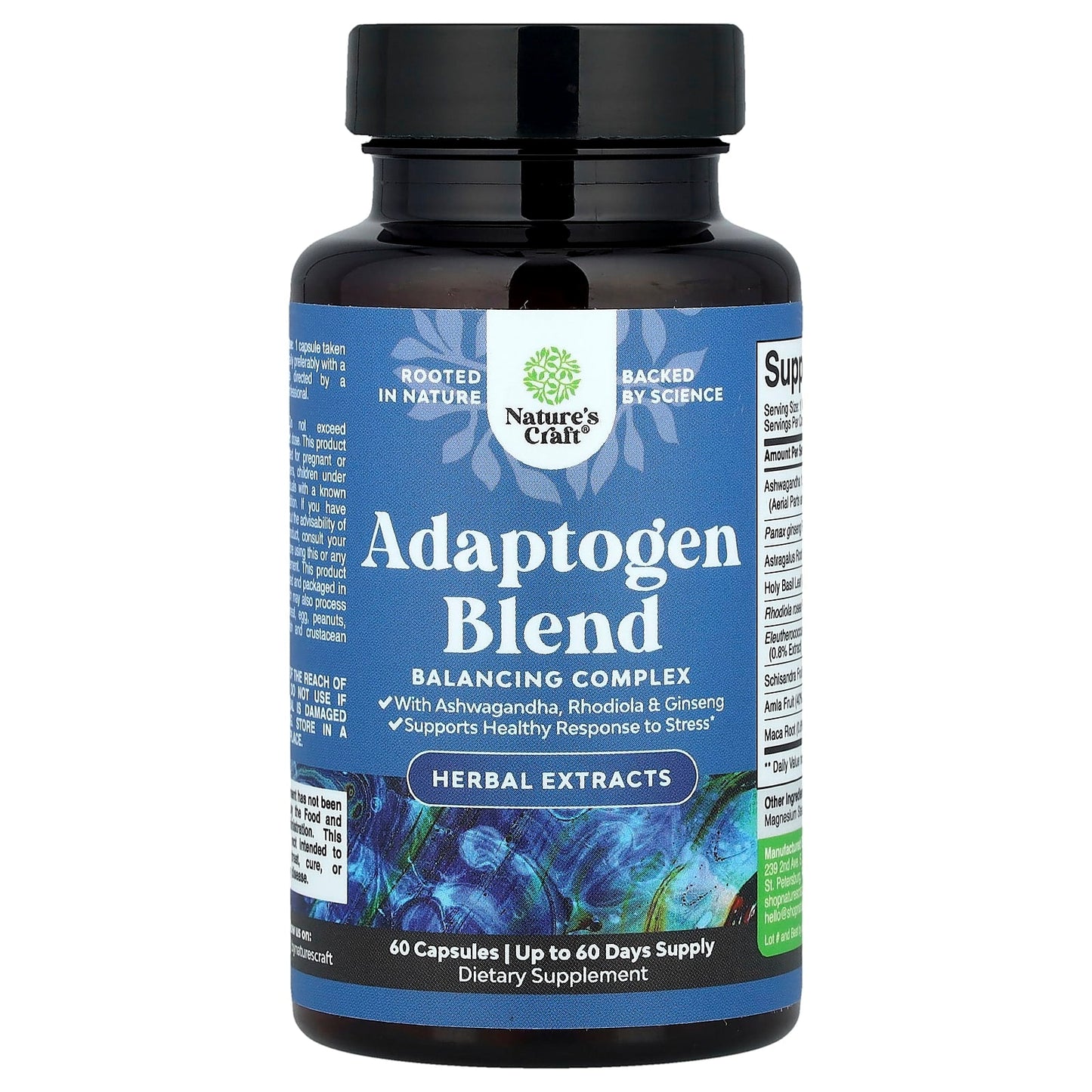 Nature's Craft, Adaptogen Blend, 60 Capsules - Image 1