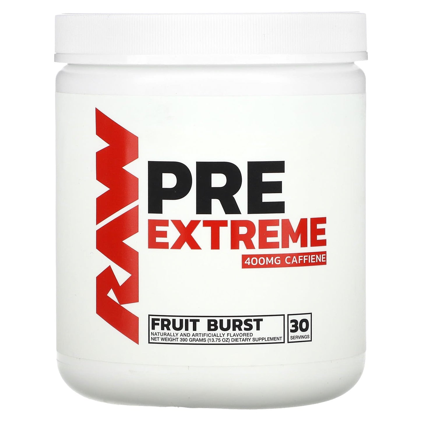 Raw Nutrition, Pre Extreme, Fruit Burst, 13.75 oz (390 g) - Image 1