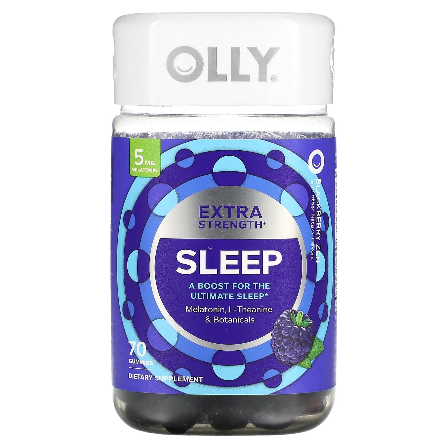 OLLY, Sleep, Blackberry Zen, 70 Gummies - Image 1