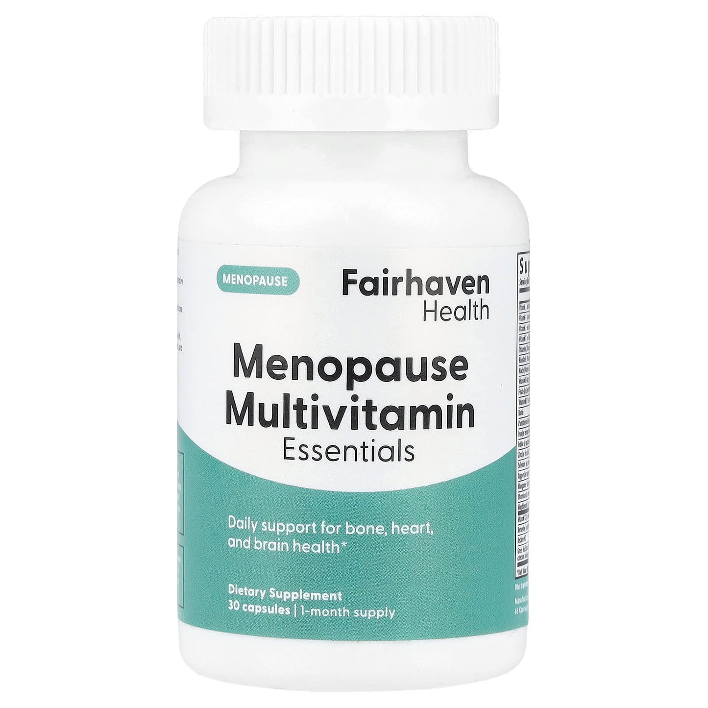 Peri & Postmenopausal Multivitamin for Bone, Heart, and Brain Health, 30 Capsules - Image 1