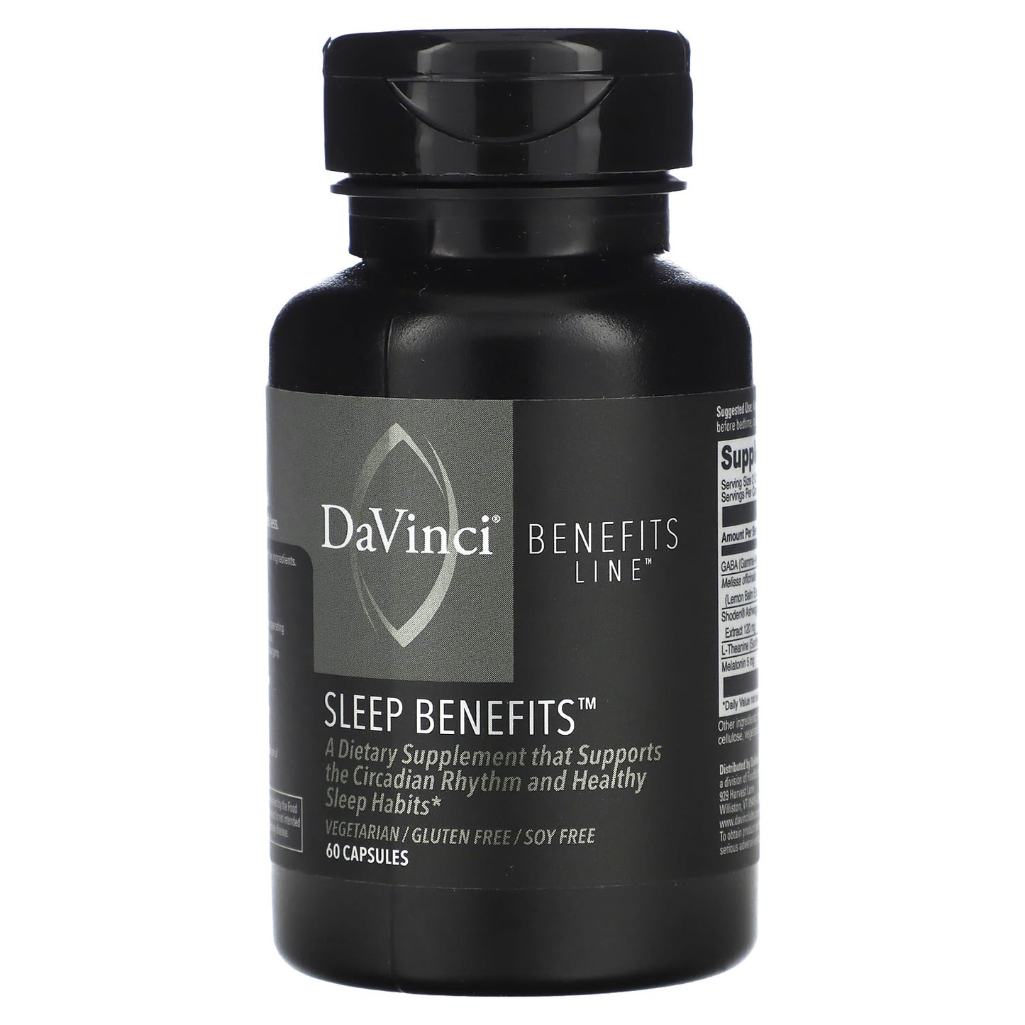 DaVinci Laboratories Sleep Benefits Supplement - 60 Capsules - Image 1