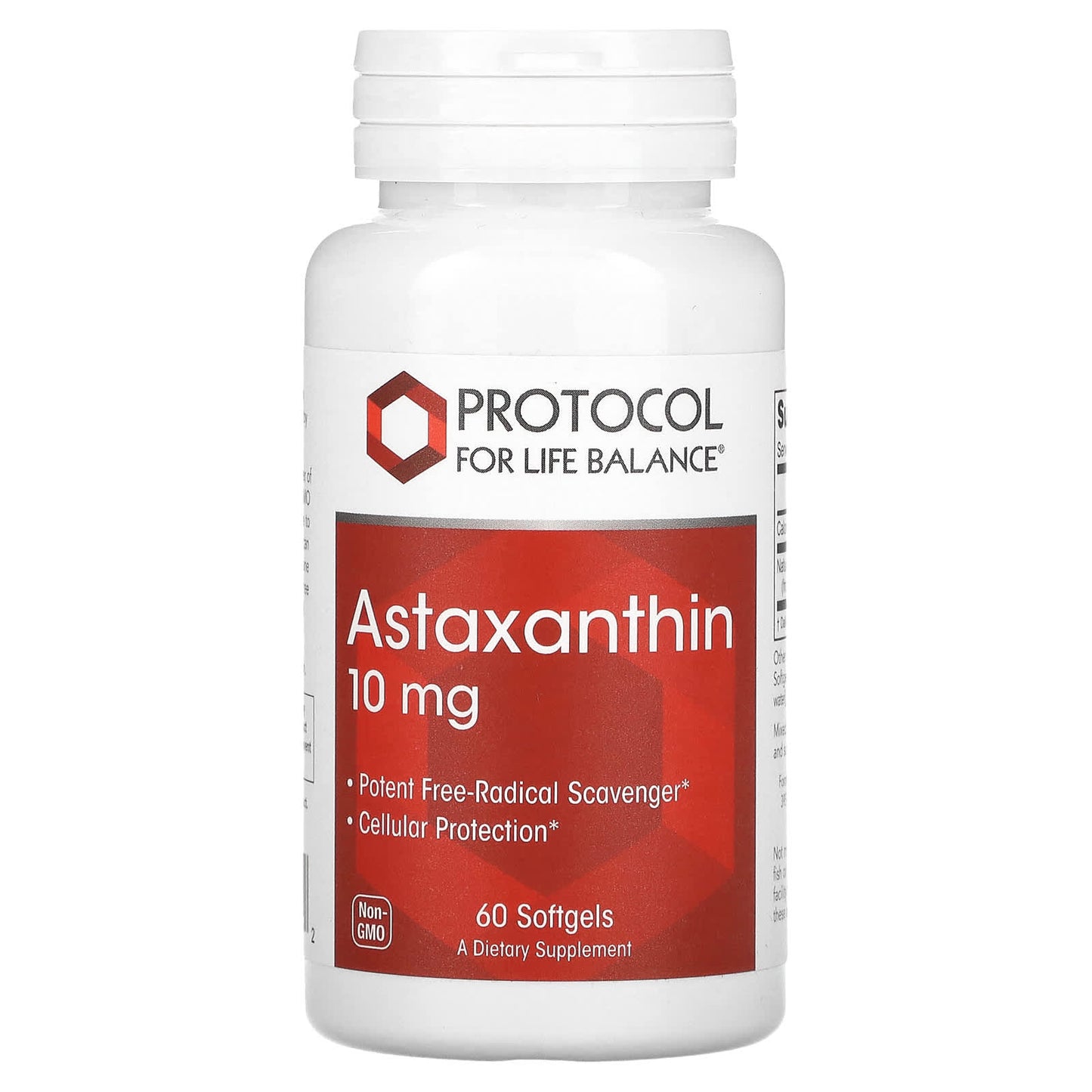 Protocol for Life Balance, Astaxanthin, 10 mg, 60 Softgels - Image 1