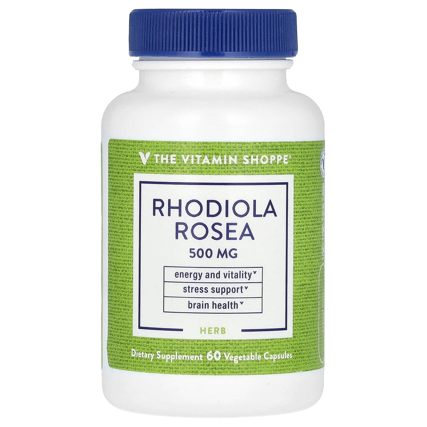 The Vitamin Shoppe, Rhodiola Rosea, 500 mg, 60 Vegetable Capsules - Image 1