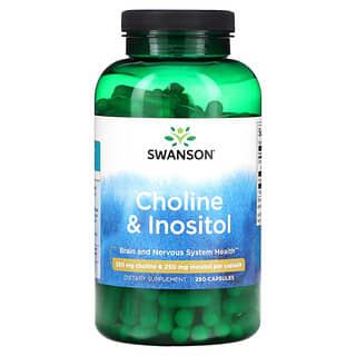 Swanson Choline & Inositol Supplement for Brain and Liver Health - 250mg