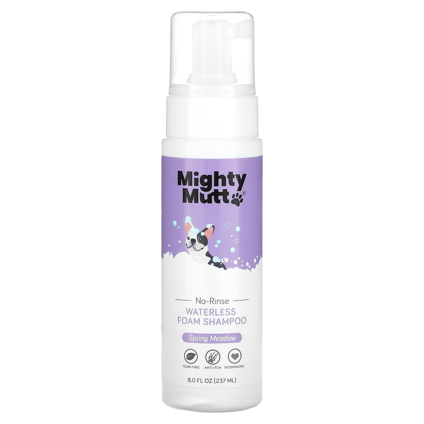 Mighty Mutt, Waterless Foam Shampoo, For Dogs, Spring Meadow, 8 fl oz (237 ml) - Image 1