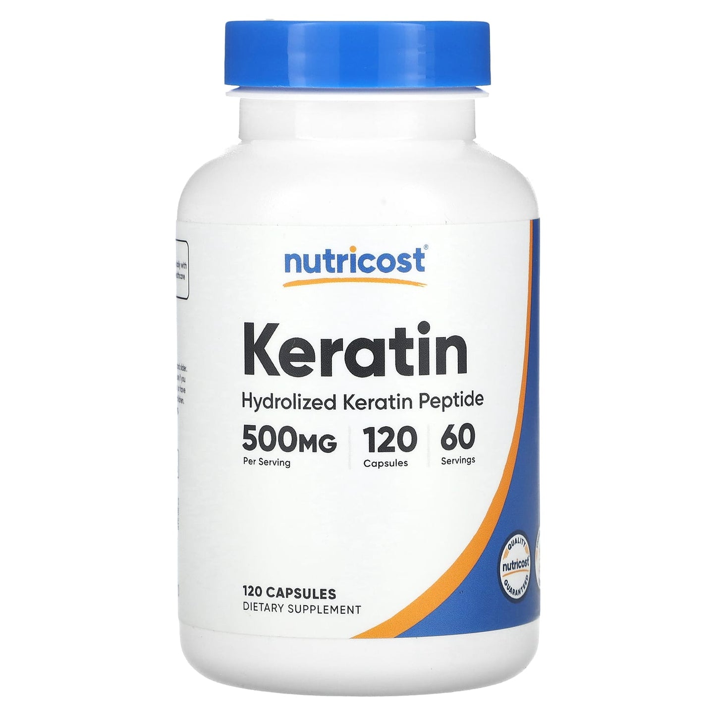 Nutricost, Keratin, 120 Capsules (250 mg per Capsule) - Image 1