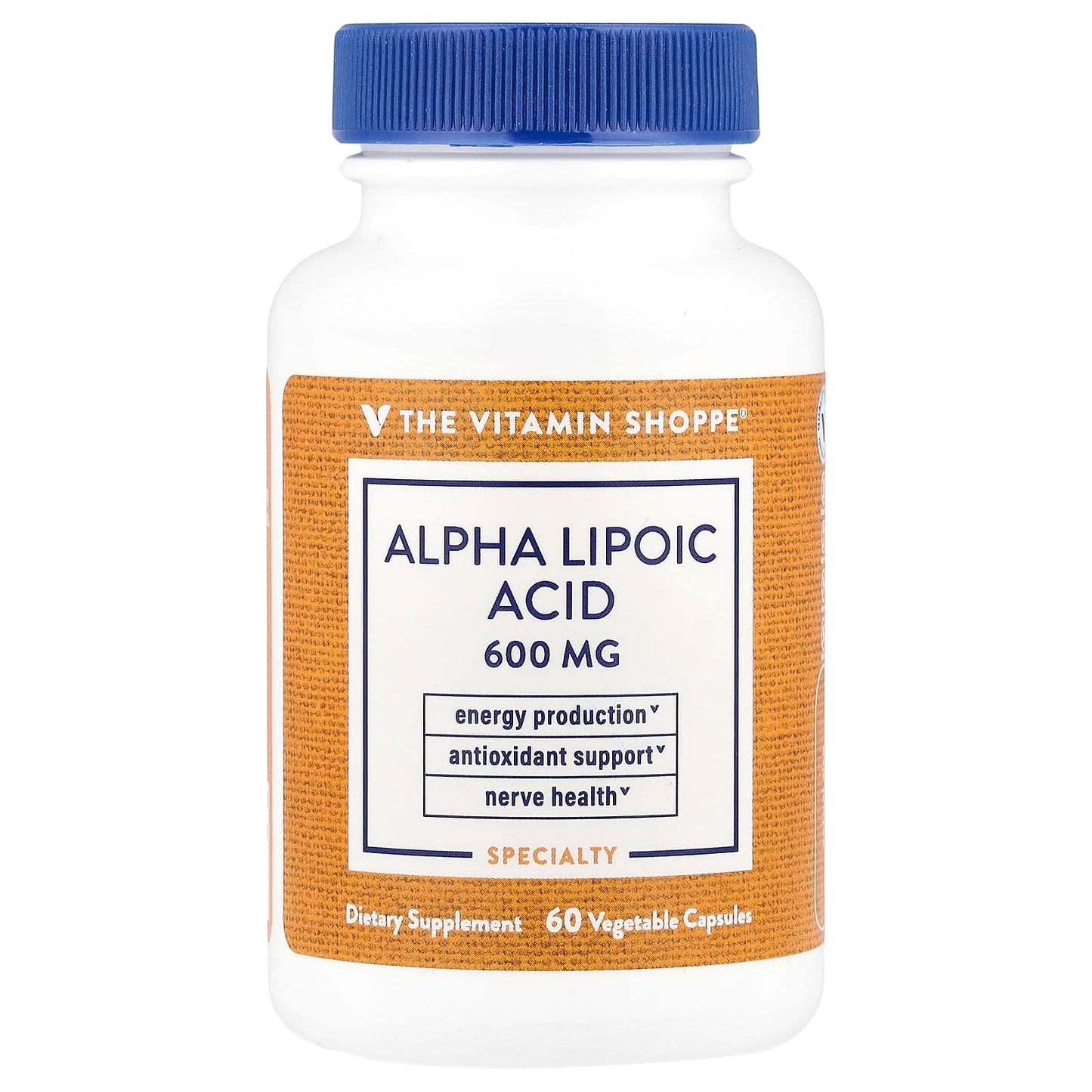 The Vitamin Shoppe, Alpha Lipoic Acid, 600 mg, 60 Vegetable Capsules - Image 1