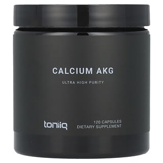 Pure Calcium AKG Supplement by Toniiq - 120 Capsules, 99%+ Purity