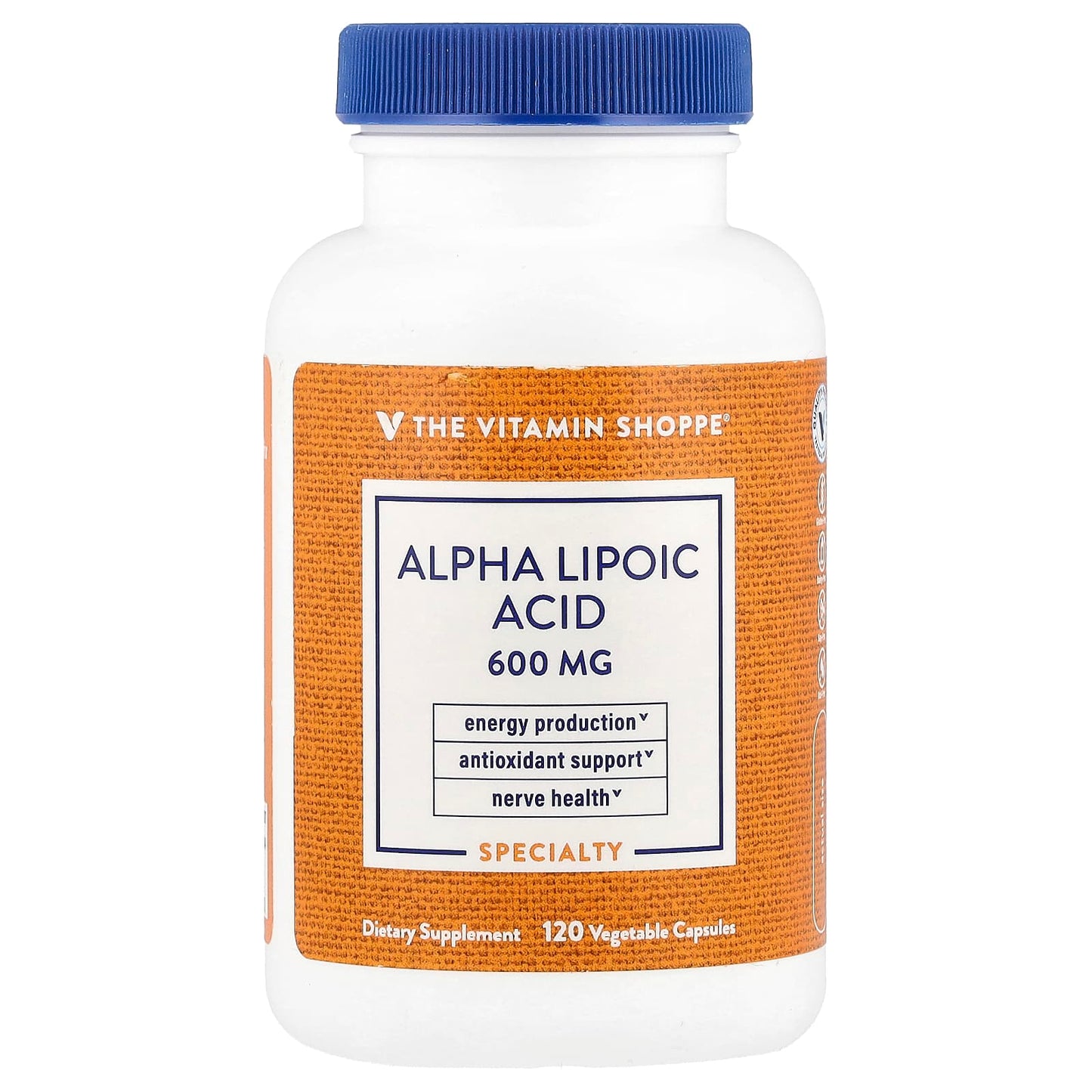The Vitamin Shoppe, Alpha Lipoic Acid, 600 mg , 120 Vegetable Capsules - Image 1