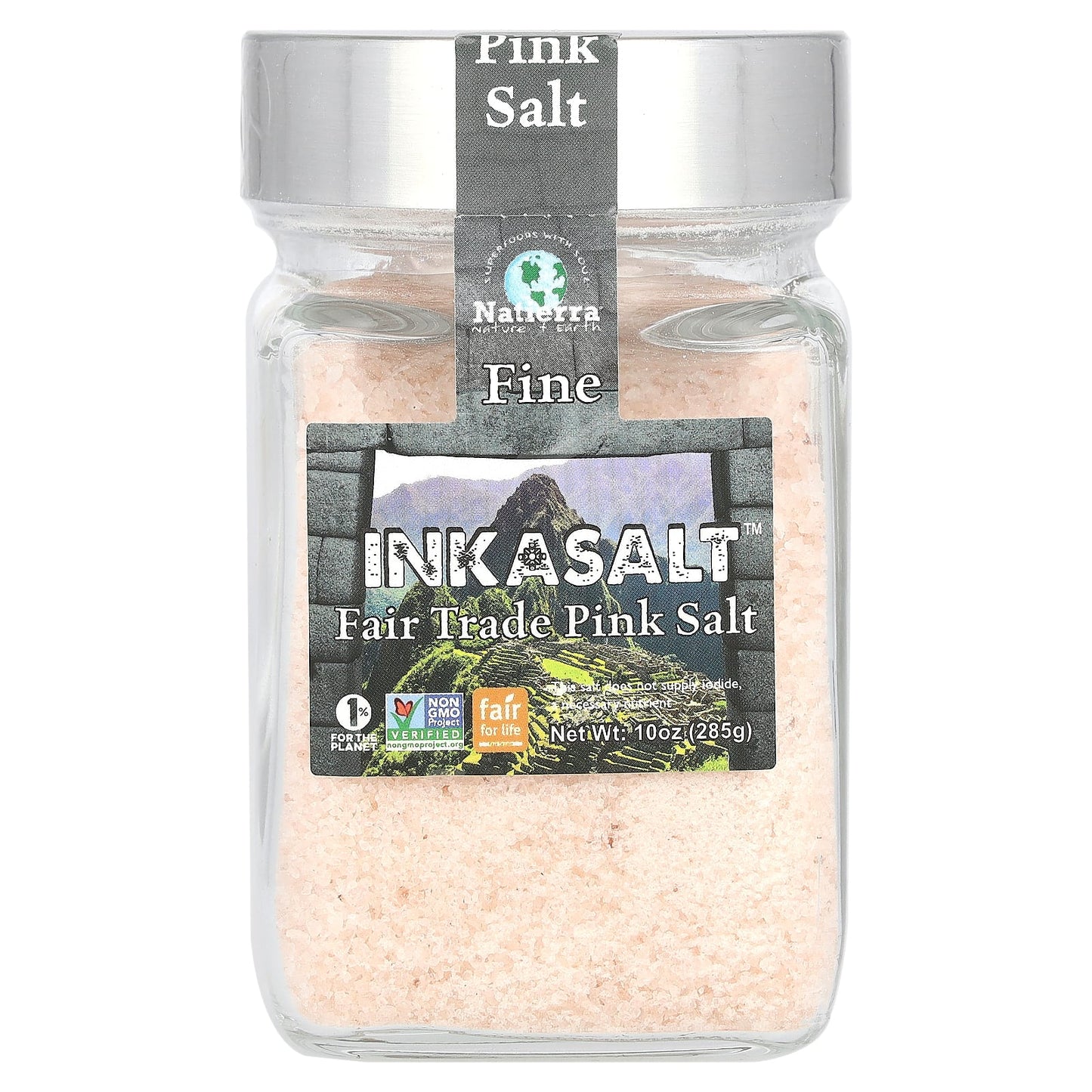 Natierra, InkaSalt, Fair Trade Pink Salt, Fine, 10 oz (285 g) - Image 1