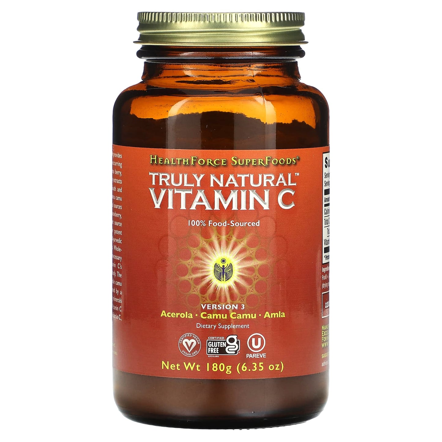 Natural Vitamin C Supplement by HealthForce Superfoods 180g - Image 1