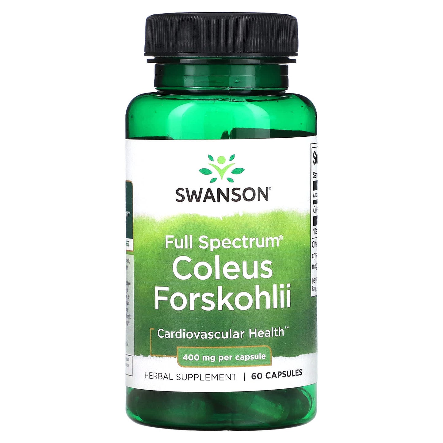 Swanson, Full Spectrum Coleus Forskohlii, 400 mg, 60 Capsules - Image 1