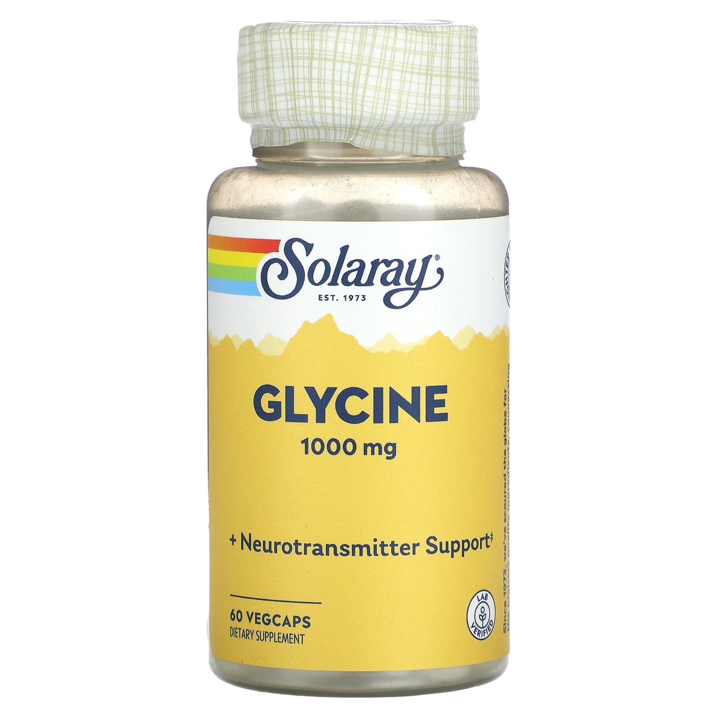 Solaray, Glycine , 1,000 mg , 60 VegCaps - Image 1