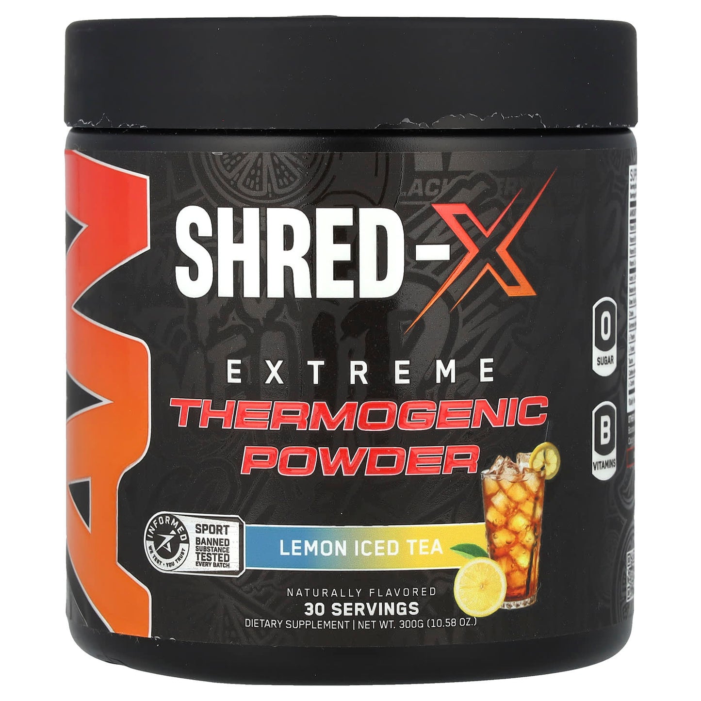 ABE Shred-X Lemon Iced Tea Thermogenic Weight Loss Powder - Image 1