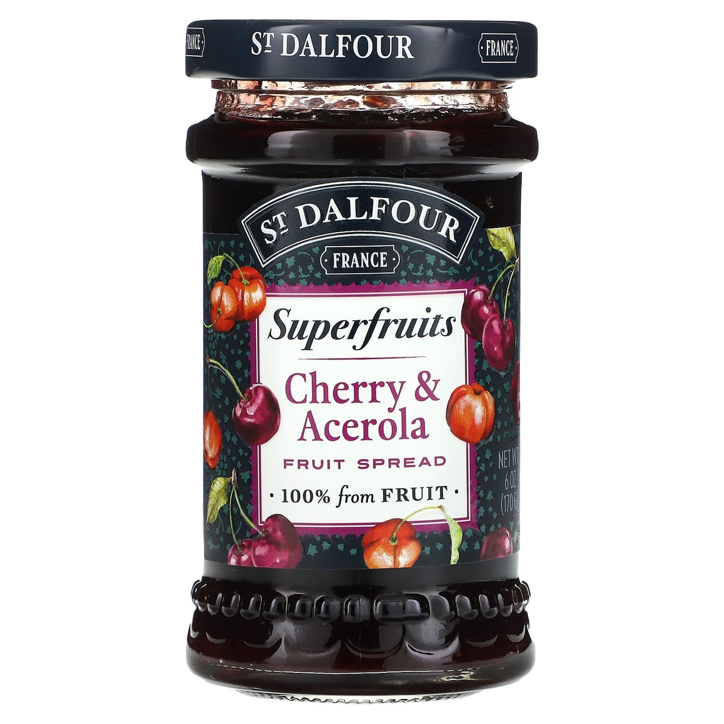 St. Dalfour, Superfruits, Fruit Spread, Cherry & Acerola , 6 oz (170 g) - Image 1