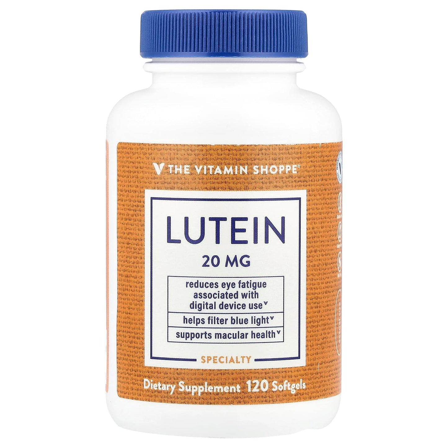 The Vitamin Shoppe, Lutein, 20 mg, 120 Softgels - Image 1