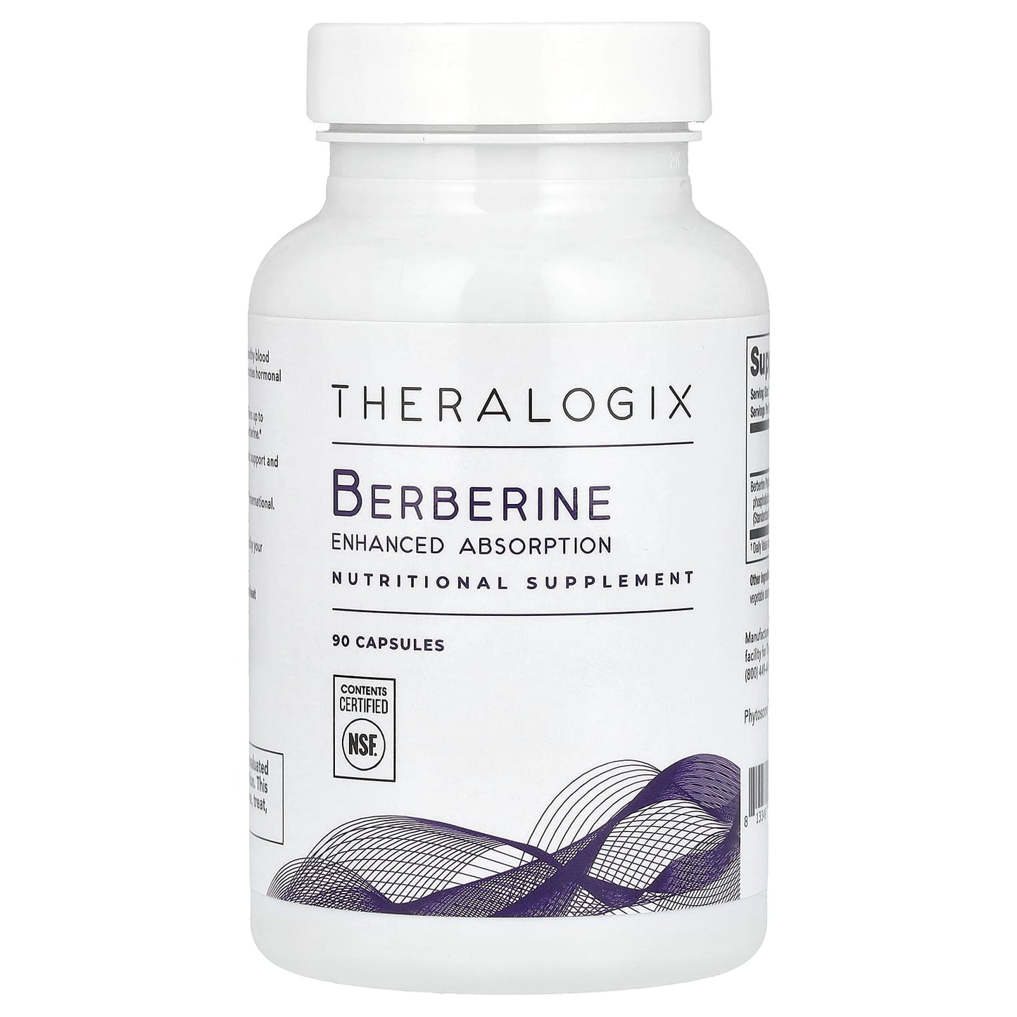 Theralogix, Berberine, Enhanced Absorption, 90 Capsules (550 mg per Capsule) - Image 1