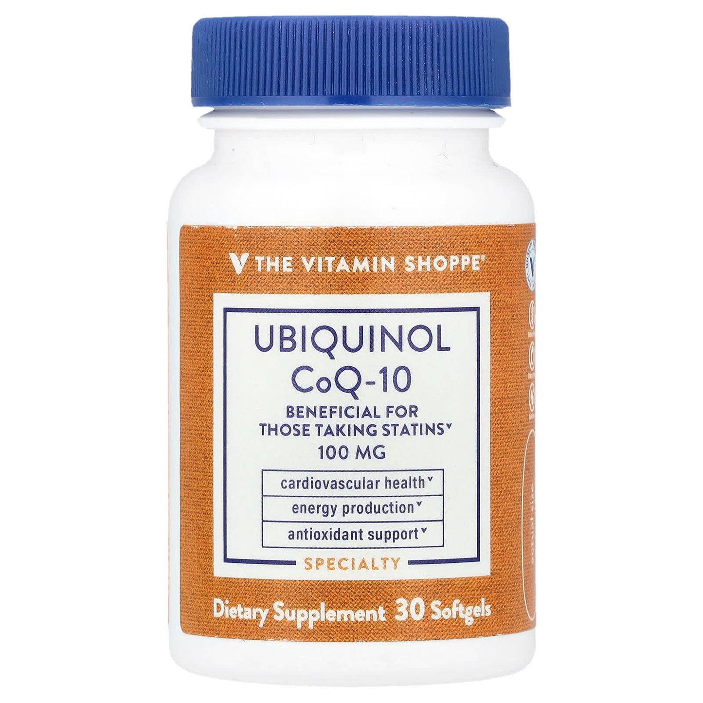 The Vitamin Shoppe, Ubiquinol CoQ-10, 30 Softgels - Image 1